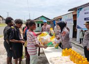 Pasar Murah Polres Mappi Diserbu Warga, Stok Sembako Ludes dalam Satu Jam  ‎