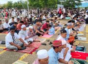Ribuan Jemaah Membludak, Salat Id di Masjid Raya Al-Aqsha Meluber ke Jalan