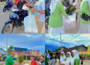 Aksi Sosial Ramadan, GP Ansor-Fatayat NU Mappi Turun ke Jalan Bagikan Takjil