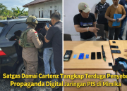 Satgas Damai Cartenz Tangkap Terduga Penyebar Propaganda Digital Jaringan PIS di Mimika