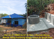Hari ke-21 TMMD ke-127 di Yibin, 3 Rumah Warga Masuk Tahap Finishing hingga Sumur Air Bersih Dicor  ‎