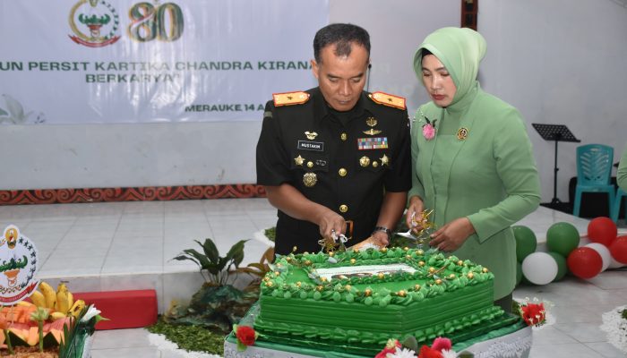 Syukuran HUT ke-80 Persit di Merauke, Danrem 174 Soroti Peran Strategis Istri Prajurit