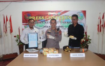 Pemuda di Mappi Diciduk, Sabu 15 Paket Disembunyikan di Balik Dinding