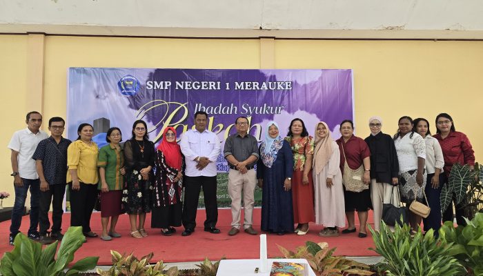 Momen Paskah di SMPN 1 Merauke, Kebersamaan di Tengah Keberagaman Ditekankan