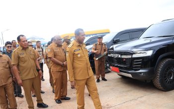 Perdana, Pemprov Papua Selatan Gelar Apel Kendaraan Dinas untuk Tertibkan Aset