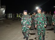 Komandan Kodaeral XI Sambut KRI Teluk Palu-523, Perkuat Pengamanan Perbatasan RI–PNG di Merauke