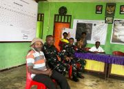 Batas Kampung Jadi Perhatian, Babinsa Serui Dorong Pembangunan Pos Pengamanan