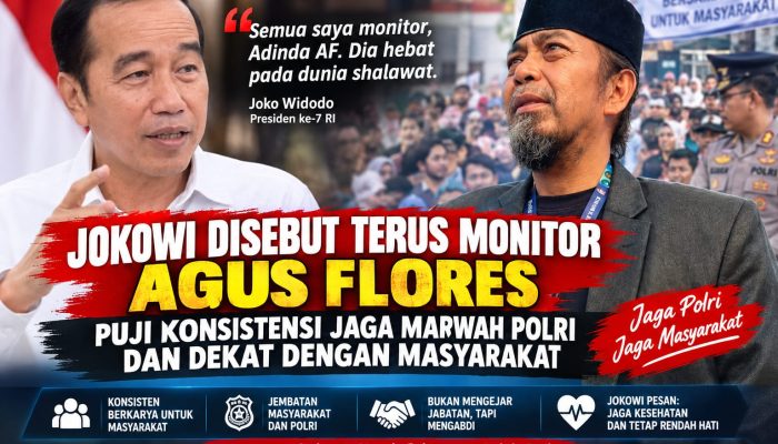 Jokowi Terus Monitor Agus Flolres! “Dia Hebat Di Dunia Shalawat, Tak Pernah Lelah Jaga Marwah Polri”
