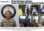 20 Hari Bertahan di Hutan, Korban Penculikan KKB Dievakuasi ke Timika