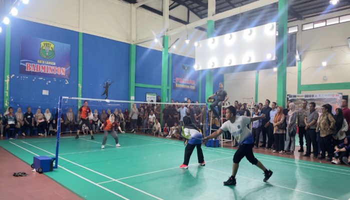 Kompetisi Badminton Antarinstansi Semarakkan HUT KORPRI ke-55 Kota Langsa