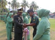 Dandim 1709/Yawa Pimpin Korp Raport, 12 Prajurit Resmi Naik Pangkat