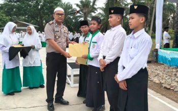Kapolsek Nurussalam Hadiri Upacara Hari Santri Nasional 2026 di Dayah Insan Qur’ani
