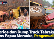 Terios dan Dump Truck Tabrakan di Trans Papua Merauke, Pengemudi Tewas