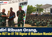Dihadiri Ribuan Orang, Syukuran HUT ke-81 TNI Digelar di Makodam Mandala Trikora
