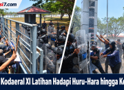 Prajurit Kodaeral XI Latihan Hadapi Huru-Hara hingga Kebakaran