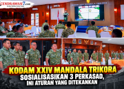 Kodam XXIV Mandala Trikora Sosialisasikan 3 Perkasad, Ini Aturan yang Ditekankan
