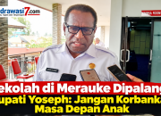 Sekolah di Merauke Dipalang, Bupati Yoseph: Jangan Korbankan Masa Depan Anak
