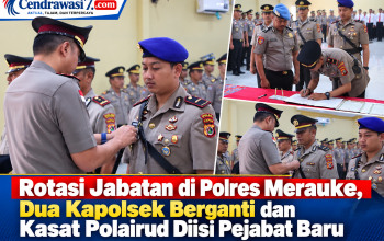 Rotasi Jabatan di Polres Merauke, Dua Kapolsek Berganti dan Kasat Polairud Diisi Pejabat Baru