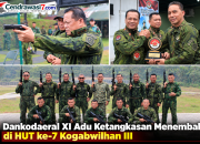 Dankodaeral XI Adu Ketangkasan Menembak di HUT ke-7 Kogabwilhan III