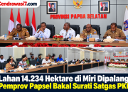 Lahan 14.234 Hektare di Miri Dipalang, Pemprov Papsel Bakal Surati Satgas PKH
