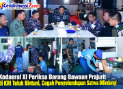 Kodaeral XI Periksa Barang Bawaan Prajurit di KRI Teluk Bintuni, Cegah Penyelundupan Satwa Dilindungi