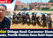 9 Motor Diduga Hasil Curanmor Diamankan di Merauke, Pemilik Diminta Bawa Bukti Kepemilikan