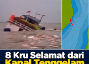 8 Kru Selamat dari Kapal Tenggelam di Muara Kali Maro Merauke