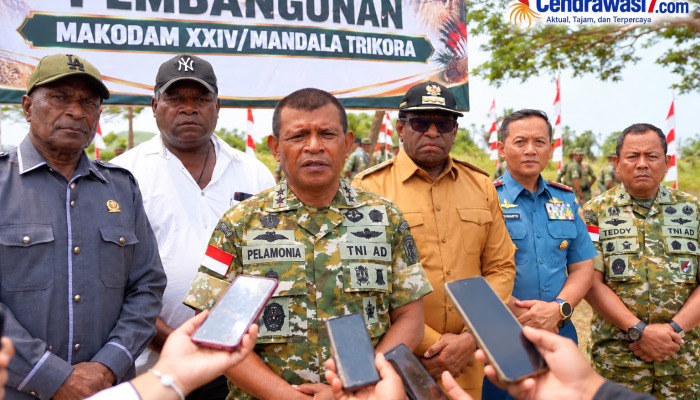 Makodam XXIV/ MT Dibangun di Urumb, Pangdam Janji Perjuangkan Anak-Anak Kampung Sekitar Jadi Prajurit TNI