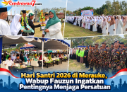 Hari Santri 2026 di Merauke, Wabup Fauzun Ingatkan Pentingnya Menjaga Persatuan
