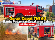 Gerak Cepat TNI AU Bantu Padamkan Kebakaran Lahan di Merauke