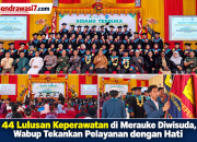 44 Lulusan Keperawatan di Merauke Diwisuda, Wabup Tekankan Pelayanan dengan Hati