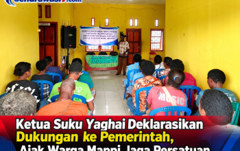 Ketua Suku Yaghai Deklarasikan Dukungan ke Pemerintah, Ajak Warga Mappi Jaga Persatuan
