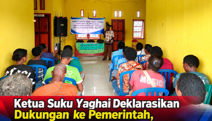 Ketua Suku Yaghai Deklarasikan Dukungan ke Pemerintah, Ajak Warga Mappi Jaga Persatuan