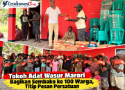 Tokoh Adat Wasur Marori Bagikan Sembako ke 100 Warga, Titip Pesan Persatuan