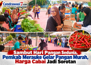 Sambut Hari Pangan Sedunia, Pemkab Merauke Gelar Pangan Murah, Harga Cabai Jadi Sorotan