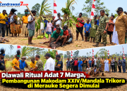 Diawali Ritual Adat 7 Marga, Pembangunan Makodam XXIV/Mandala Trikora di Merauke Segera Dimulai