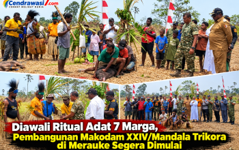 Diawali Ritual Adat 7 Marga, Pembangunan Makodam XXIV/Mandala Trikora di Merauke Segera Dimulai