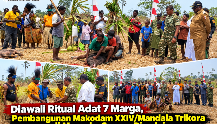 Diawali Ritual Adat 7 Marga, Pembangunan Makodam XXIV/Mandala Trikora di Merauke Segera Dimulai